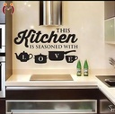 3D Kitchen Wall Art Wooden Modern Decor - Black Teacup & Coffee Sign