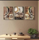 3-Piece Abstract Art Wooden Wall Frames Set